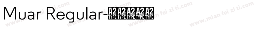 Muar Regular字体转换